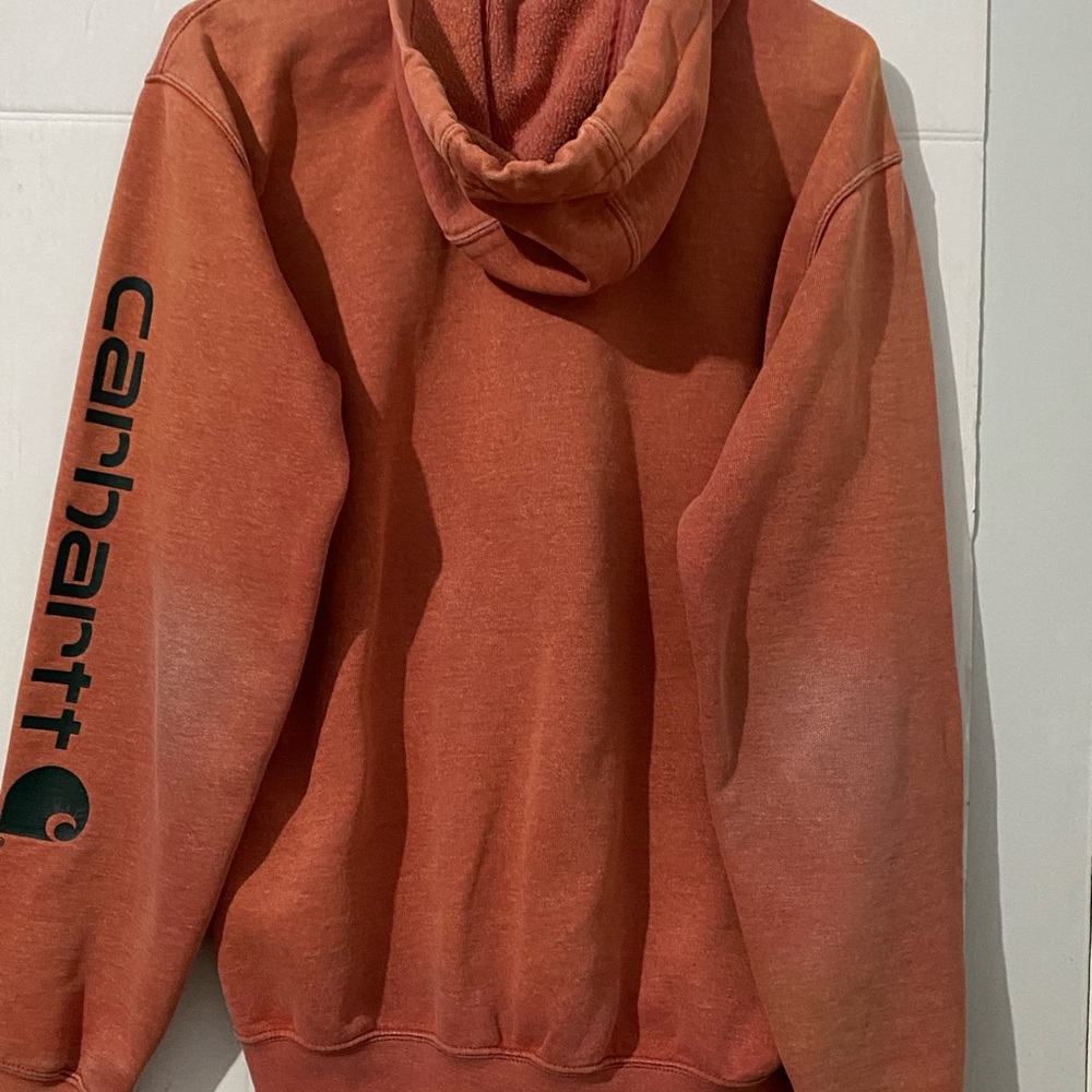 Carhartt Rusty Orange Hoodie Sweater - Picture 2 of 8